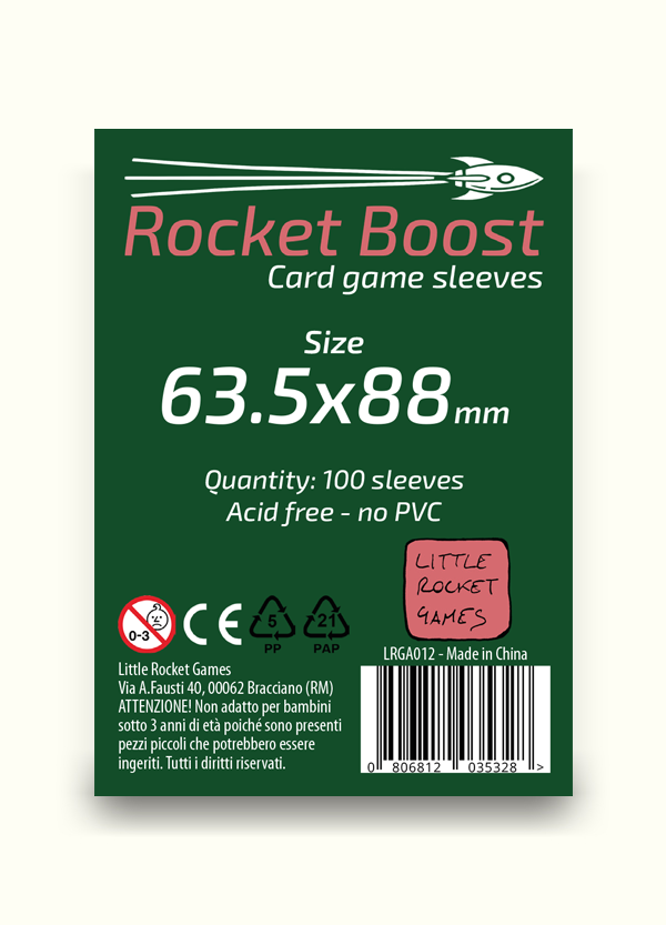 Bustine protettive ROCKET BOOST 63.5x88mm 100pz.